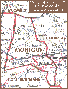 Montour County Map